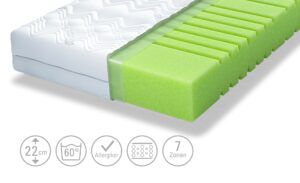 SCHLARAFFIA Kaltschaummatratze  Bora Pure 55