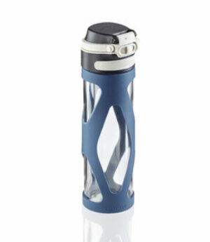 Glasflasche Flip 600 ml dark blue