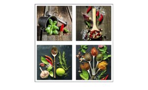 4er-Set eckige Magnete  Kitchen Dekoration > Bilder & Schilder – Höffner