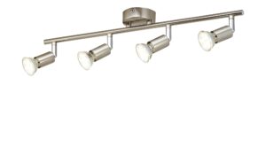 KHG LED- Deckenspot, 4-flammig, nickel matt