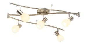 KHG Deckenstrahler, 5-flammig Nickel matt