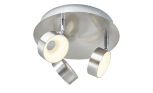 KHG LED-Spot, 3-flammig Nickel matt