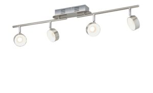 KHG LED-Spot, 4-flammig Nickel matt
