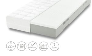 Latex-Kaltschaum-Matratze mit nachhaltigen Rohstoffen Fair Life Bio