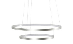 Paul Neuhaus Smart Home-Pendelleuchte, 2-flammig, Nickel matt