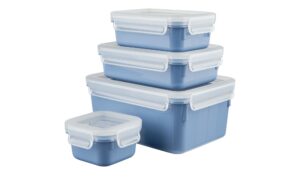 emsa Vorratsdose, 4-teilig  Clip & Close „Color Edition“