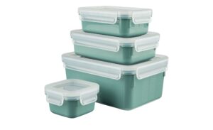 emsa Vorratsdose, 4-teilig  Clip & Close „Color Edition“