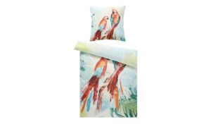 AURO Satin Bettwäsche  Papagei