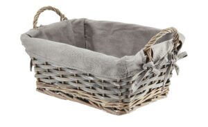 Weidenkorb mit Stoffeinsatz