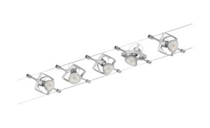 Seilsystem, Basisset, 5-flammig, chrom-matt