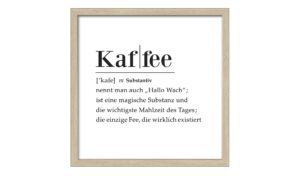 Gerahmtes Bild Slim-Scandic  Kaffee Definition Accessoires > Bilder & Schilder – Höffner