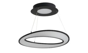 B-Leuchten LED-Deckenleuchte, schwarz/ Acryl
