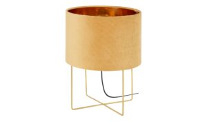 Fischer-Honsel Tischleuchte, 1-flammig, gelb Samt `klein´ Ø: 24 Lampen & Leuchten > Tischlampen – Höffner