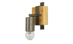 Paul Neuhaus Decken- und Wandstrahler, 1-flammig, Pinie / Metall