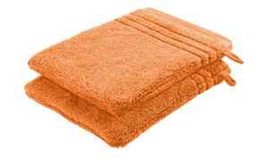 Waschhandschuh (16 x 21cm), 2er-Set Orange Duschtücher – Höffner