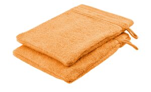 Waschhandschuh (16 x 21cm), 2er-Set Orange Duschtücher – Höffner