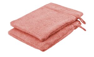 Waschhandschuh (16 x 21cm), 2er-Set Koralle Duschtücher – Höffner