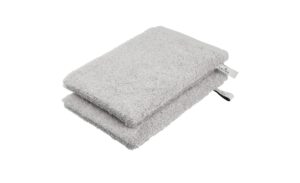 Waschhandschuh (16 x 21cm), 2er-Set Grau (Light Grey) Duschtücher – Höffner