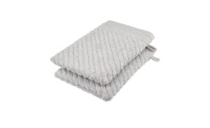 Waschhandschuh (16 x 21cm), 2er-Set Grau (Stein) Duschtücher – Höffner