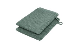 Waschhandschuh (16 x 21cm), 2er-Set Grün (Smaragd) Duschtücher – Höffner