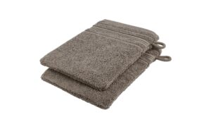 Waschhandschuh (16 x 21cm), 2er-Set Grau (Rail) Duschtücher – Höffner