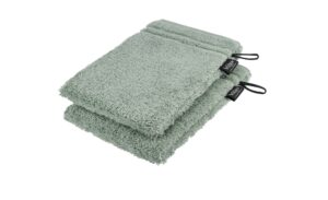 Waschhandschuh (16 x 21cm), 2er-Set Grün (Soft Greeb) Duschtücher – Höffner