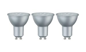 LED 3-er Pack GU10/ 6,5W, silber