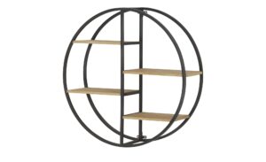 Gray & Jones Wandregal  rund Black Coast One