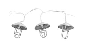 Solar-Lichterkette silberfarben, 10 flammig