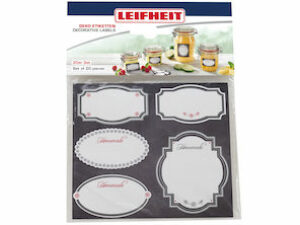 Deko-Etiketten Schwarz und Weiß