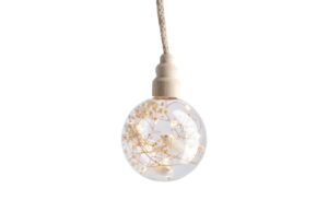 LED Kugel mit Trockenblumen