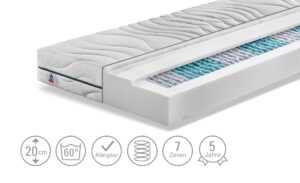 7-Zonen Tonnentaschenfederkern-Matratze  IRISETTE Sylt TTFK Matratzen & Zubehör > Matratzen-Arten > Federkern-Matratzen – Höffner