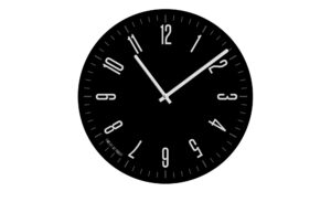 Glasuhr rund  Design Black Ø: 40 Accessoires > Uhren & Wetterstationen – Höffner