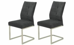 Cord-Polsterstuhl 2er-Set