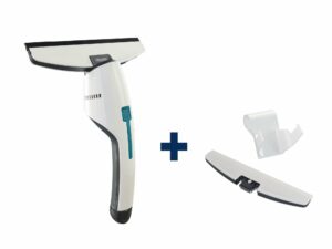 Leifheit Fenster- und Badsauger Nemo mit Wandhalterung und Bad-Düse