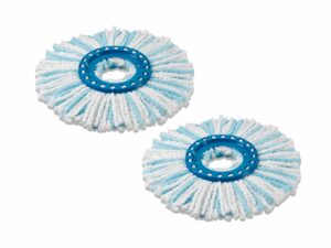 Leifheit 2er Set Wischmopkopf CLEAN TWIST Disc Mop, für alle glatten Böden