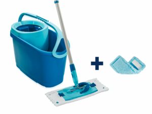 Leifheit Bodenwischer Set CLEAN TWIST M Ergo für alle glatten Böden und die Trockenreinigung