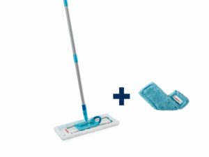 Leifheit Bodenwischer Profi XL mit 3-teiligem Stiel in nachhaltiger Verpackung, für alle glatten Böden und die Trockenreinigung