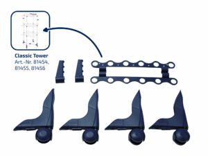 Leifheit Montageset Classic Tower 270, Classic Tower 340 und  Classic Tower 450