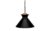 Pendelleuchte, 1-flammig, Metall schwarz