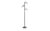 Fischer-Honsel Smart-Home Stehleuchte, 3-flammig, schwarz/ Nickel-matt