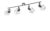 Paul Neuhaus Deckenstrahler, 4-flammig, Rubber Wood / Drahtgestell