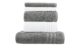 Handtuch-Set Weiß-Anthrazit, 5-teilig Duschtücher – Höffner