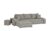 switch Ecksofa mit 2 Hockern  Riva